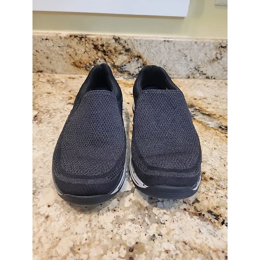 Skechers Men's Expected Gomel Slip-on Loafers Black Sneaker Shoes Size 10.5 US